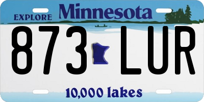 MN license plate 873LUR