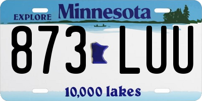 MN license plate 873LUU