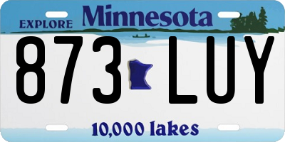 MN license plate 873LUY