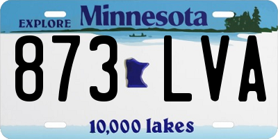 MN license plate 873LVA