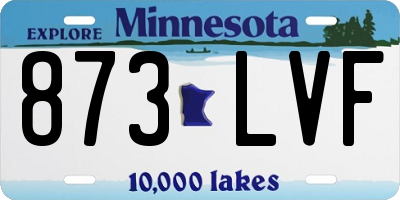MN license plate 873LVF