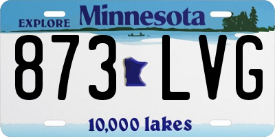 MN license plate 873LVG