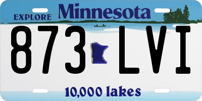 MN license plate 873LVI