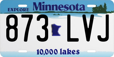 MN license plate 873LVJ