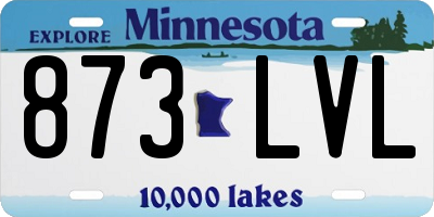MN license plate 873LVL