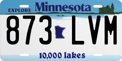 MN license plate 873LVM