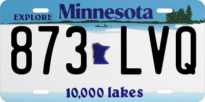 MN license plate 873LVQ