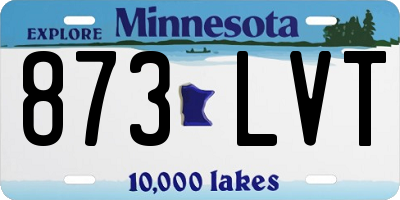 MN license plate 873LVT
