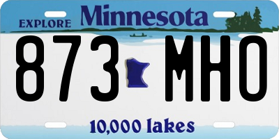 MN license plate 873MHO