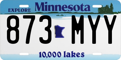 MN license plate 873MYY