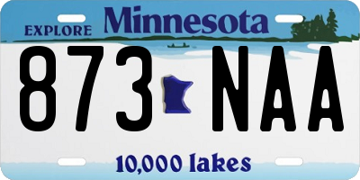 MN license plate 873NAA
