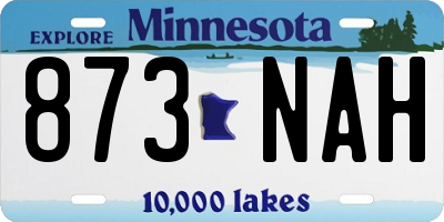 MN license plate 873NAH