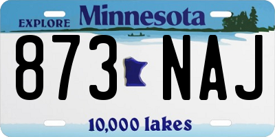 MN license plate 873NAJ