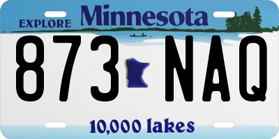 MN license plate 873NAQ