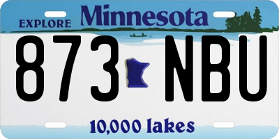 MN license plate 873NBU