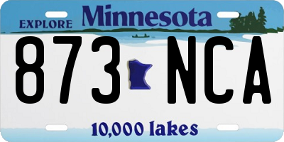 MN license plate 873NCA