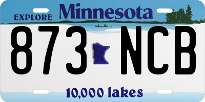 MN license plate 873NCB
