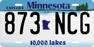 MN license plate 873NCG