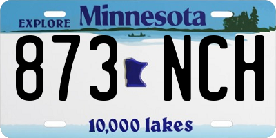 MN license plate 873NCH