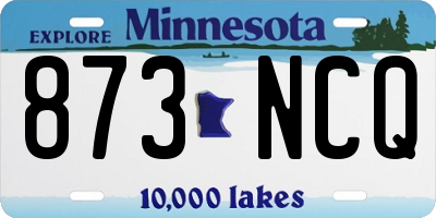 MN license plate 873NCQ