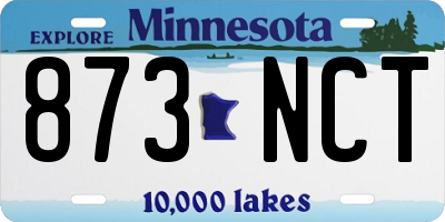MN license plate 873NCT