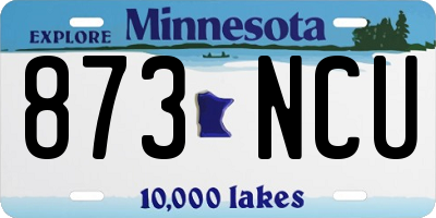 MN license plate 873NCU