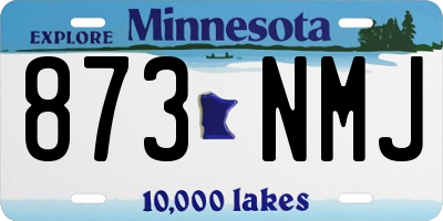 MN license plate 873NMJ