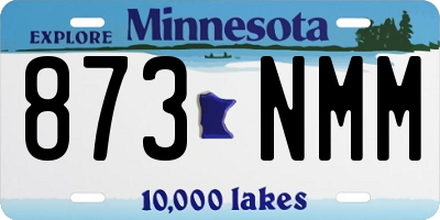 MN license plate 873NMM