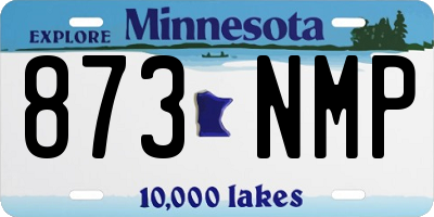 MN license plate 873NMP