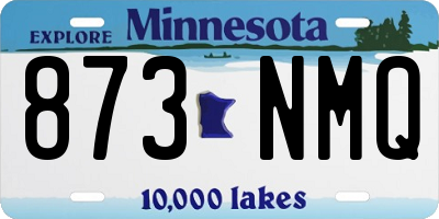 MN license plate 873NMQ