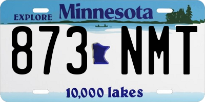 MN license plate 873NMT