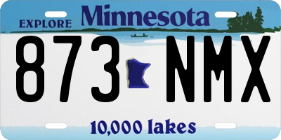 MN license plate 873NMX