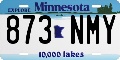 MN license plate 873NMY