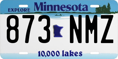 MN license plate 873NMZ