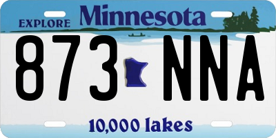 MN license plate 873NNA