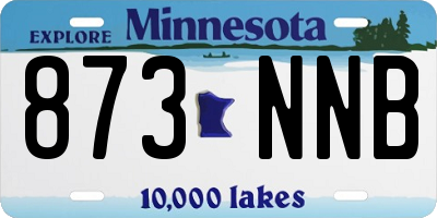 MN license plate 873NNB