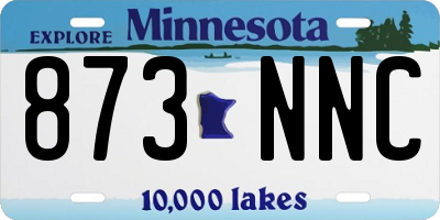 MN license plate 873NNC