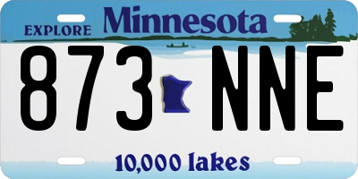 MN license plate 873NNE