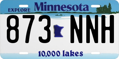 MN license plate 873NNH