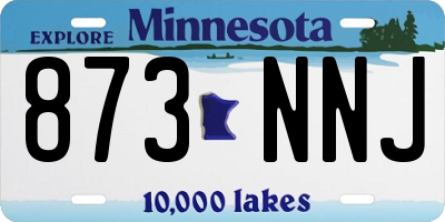 MN license plate 873NNJ