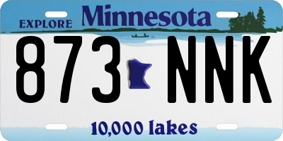MN license plate 873NNK