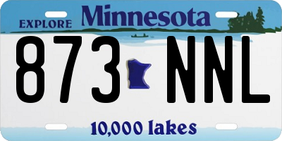MN license plate 873NNL