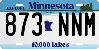 MN license plate 873NNM
