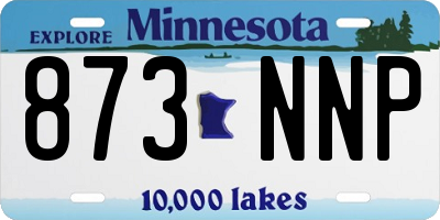 MN license plate 873NNP