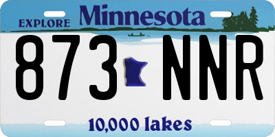 MN license plate 873NNR