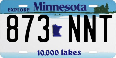 MN license plate 873NNT