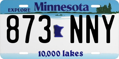MN license plate 873NNY