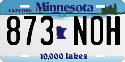 MN license plate 873NOH