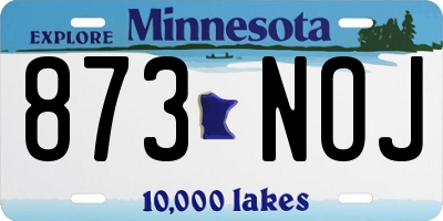 MN license plate 873NOJ