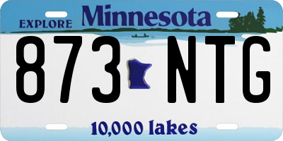 MN license plate 873NTG